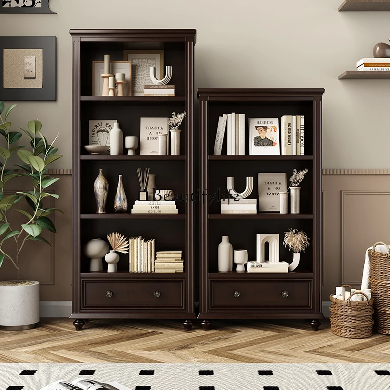 American solid wood bookcase floor storage simple bookcase storage
American solid wood bookcase floor storage simple bookcase storage