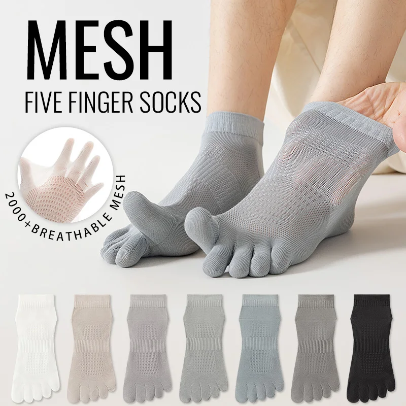 MiiOW Cotton Five Finger Socks Men Short Ankle Sweat Absorbent Antibacterial Breathable Mesh Boat Socks Running Sports Toe Sock
MiiOW Cotton Five Finger Socks Men Short Ankle Sweat Absorbent Antibacterial Breathable Mesh Boat Socks Running Sports Toe Sock