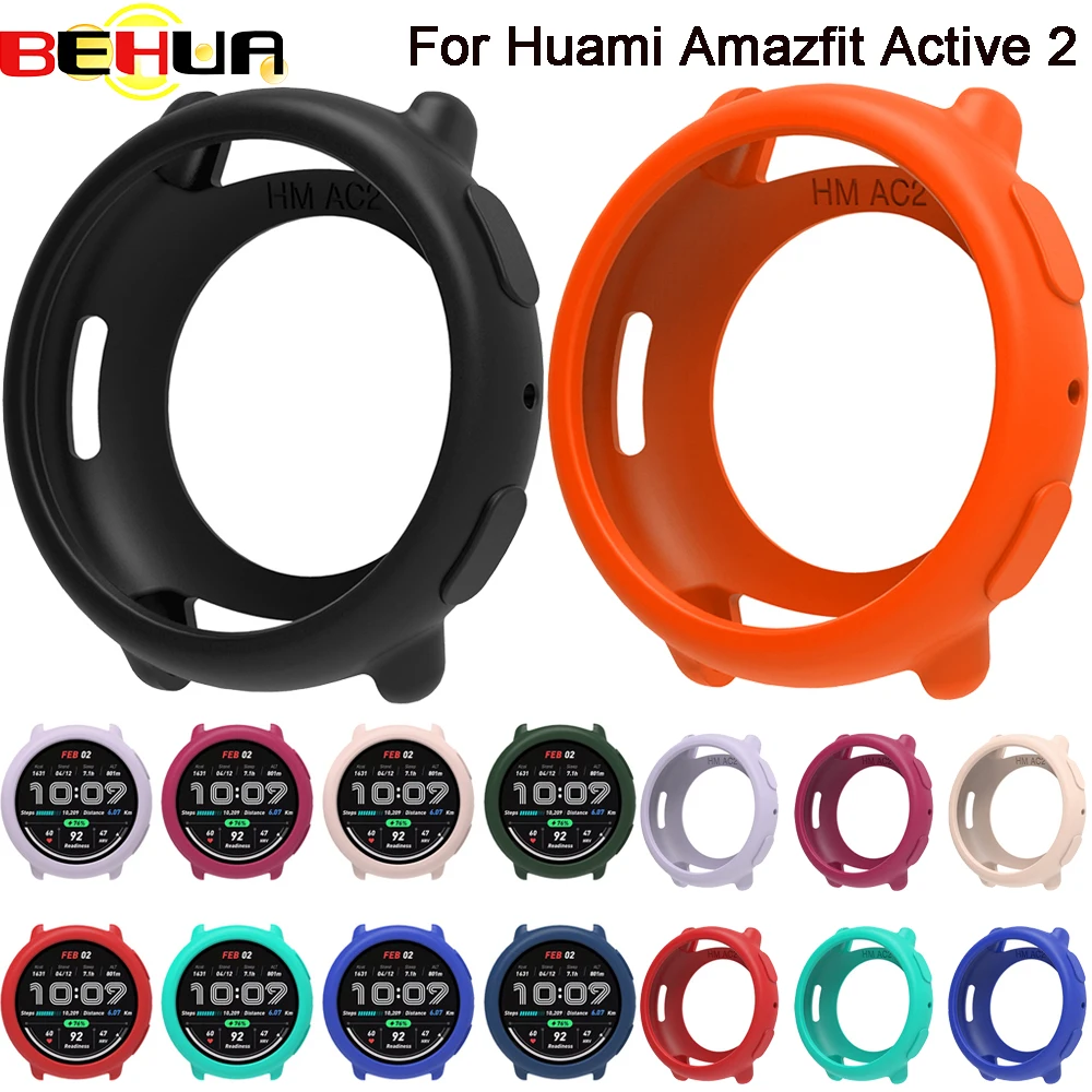 BEHUA Silicone Case For Huami Amazfit Active 2 Smartwatch Protective Shell Cover Colorful Watch Decoration Accessories
BEHUA Silicone Case For Huami Amazfit Active 2 Smartwatch Protective Shell Cover Colorful Watch Decoration Accessories
