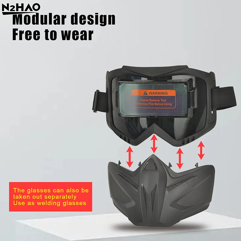 Auto Darkening Welding Helmet Welder Protector Helmet Detachable Welding Mask Head-mounted Breathable Welding Protector Helmet
Auto Darkening Welding Helmet Welder Protector Helmet Detachable Welding Mask Head-mounted Breathable Welding Protector Helmet