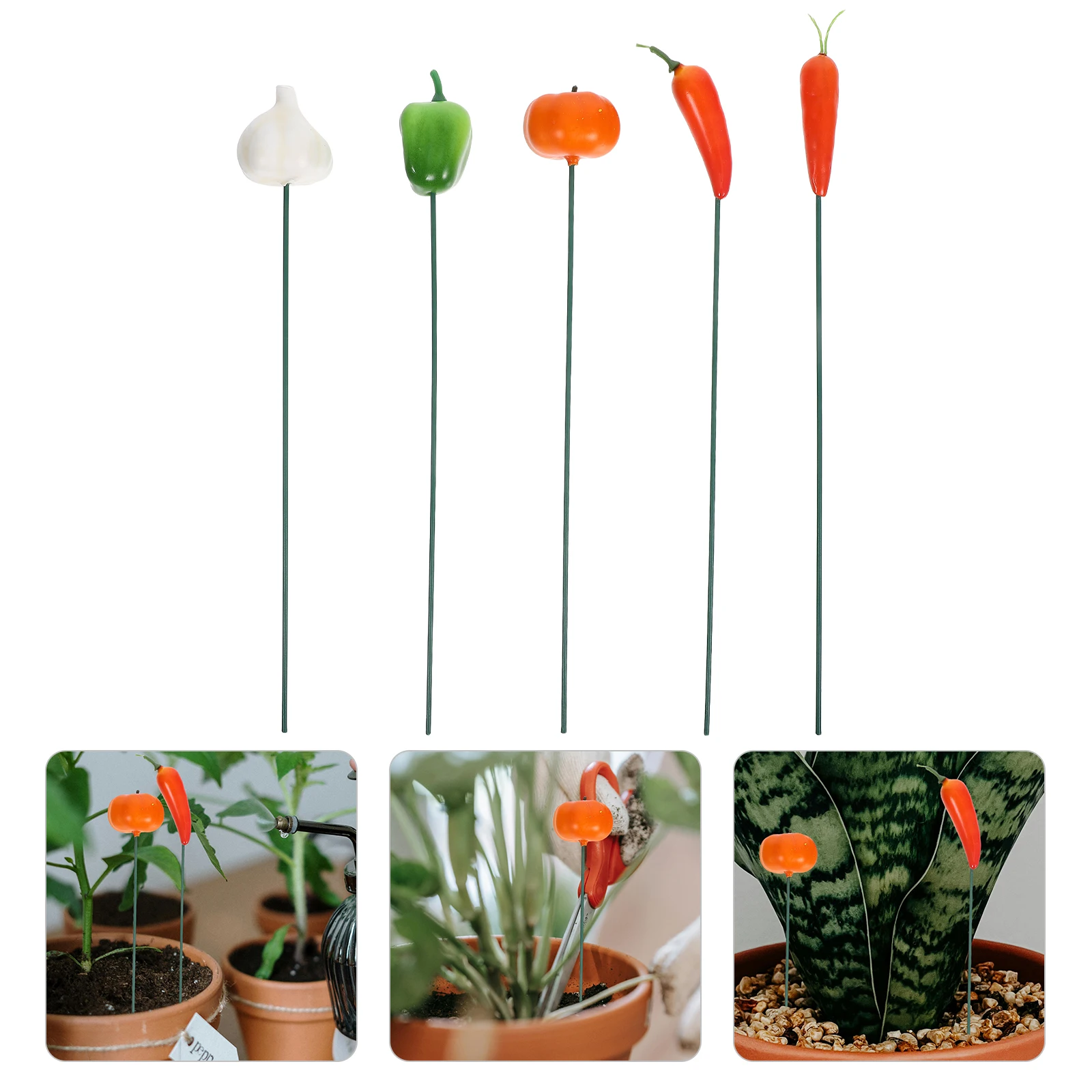 5 Pcs Food Ground Plug Stake Decoration Flower Pot Gardening Fake Foods Fruit Outdoor
5 Pcs Food Ground Plug Stake Decoration Flower Pot Gardening Fake Foods Fruit Outdoor