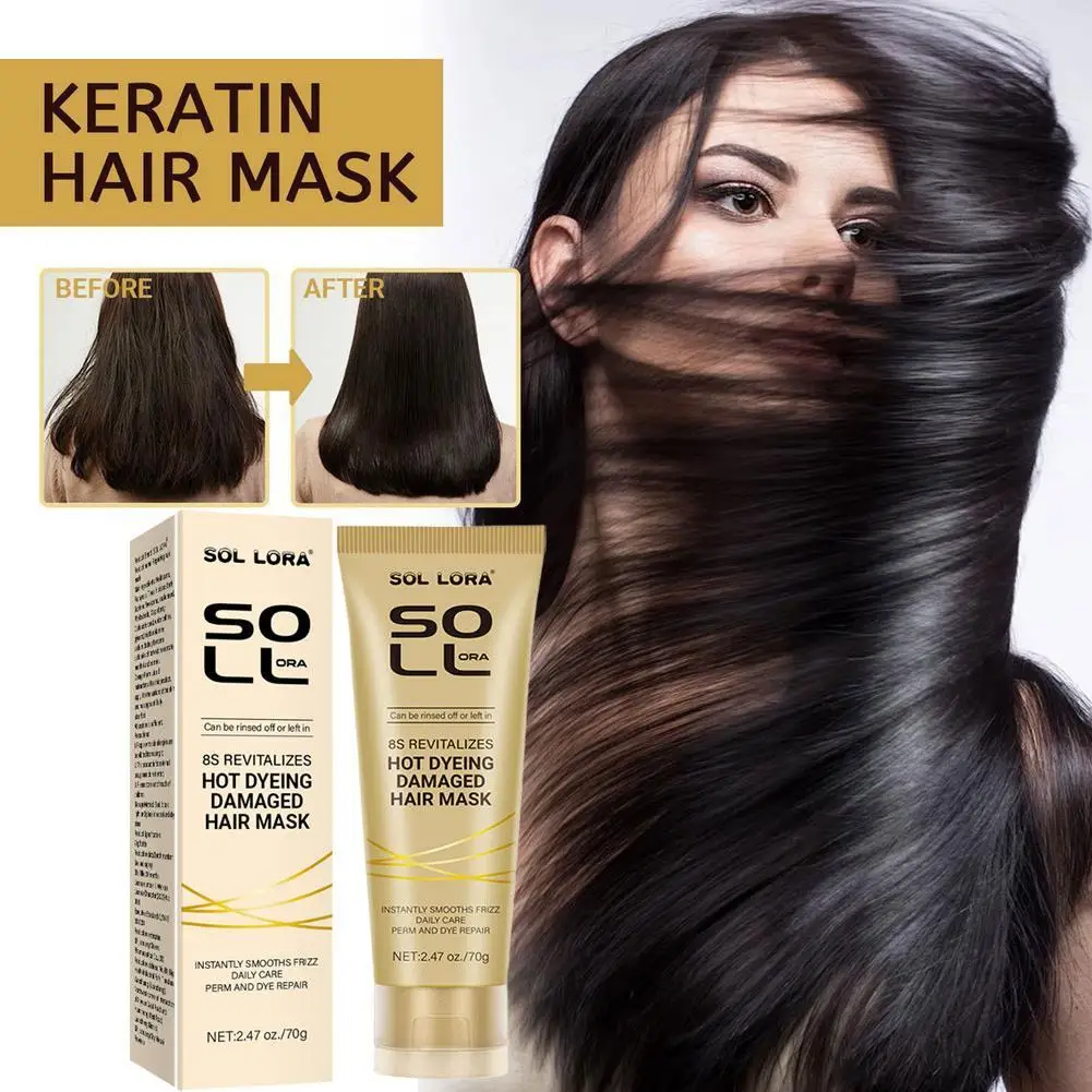 70g No steaming and no-washing hair mask conditioner to repair broken, dry and yellow hair, making hair fluffy and shiny
70g No steaming and no-washing hair mask conditioner to repair broken, dry and yellow hair, making hair fluffy and shiny