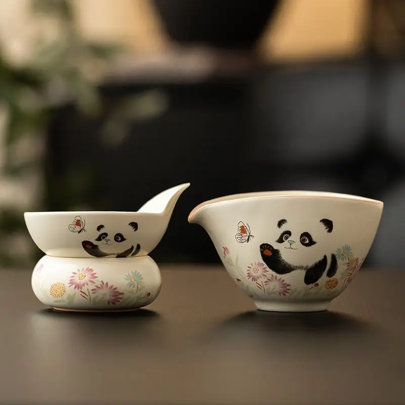 Mi Huang Glazed Panda Play Butterfly Tea Leakage Tea Filter Home Creative Tea Set Accessories
Mi Huang Glazed Panda Play Butterfly Tea Leakage Tea Filter Home Creative Tea Set Accessories