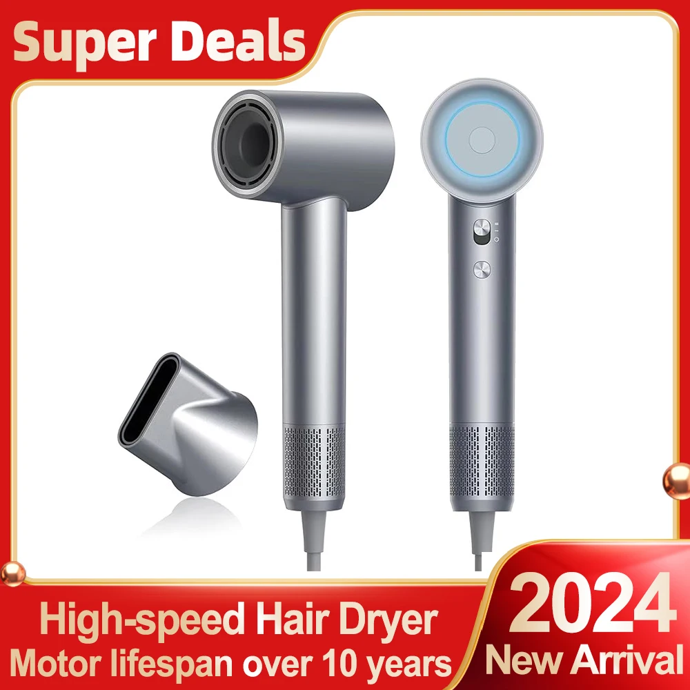 Hair Dryer ABIR SU9,High Speed Brushless Motor Negative Ionic Blow Dryer for Fast Drying, Low Noise for Home,Travel, Salon
Hair Dryer ABIR SU9,High Speed Brushless Motor Negative Ionic Blow Dryer for Fast Drying, Low Noise for Home,Travel, Salon