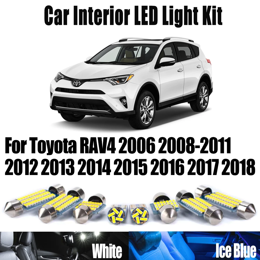 10 шт. внутренний купольный светильник с картой для Toyota RAV4 2006 2007 2008-2011 2012 2013 2014 2015 2016 2017 2018 комплект автомобильных светодиодных ламп
10 шт. внутренний купольный светильник с картой для Toyota RAV4 2006 2007 2008-2011 2012 2013 2014 2015 2016 2017 2018 комплект автомобильных светодиодных ламп