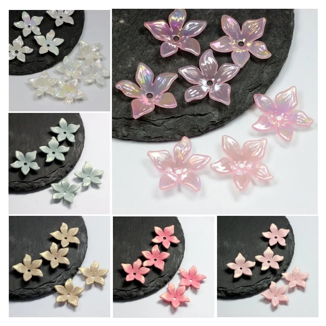 50pcs/bag 22mm Big Acrylic Five Petal Flower Beads Caps Magic Pearlescent Color Handmade Pendant DIY Earrings Hairpin Material
50pcs/bag 22mm Big Acrylic Five Petal Flower Beads Caps Magic Pearlescent Color Handmade Pendant DIY Earrings Hairpin Material