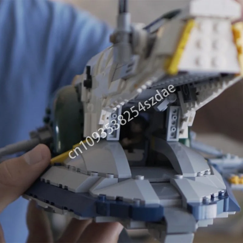 1041 шт. MOC Jango's Slave 1 Star Battle Строительные блоки Кирпич Рождественская игрушка Подарочный коллектор STEM Обучающий подросток
1041 шт. MOC Jango's Slave 1 Star Battle Строительные блоки Кирпич Рождественская игрушка Подарочный коллектор STEM Обучающий подросток