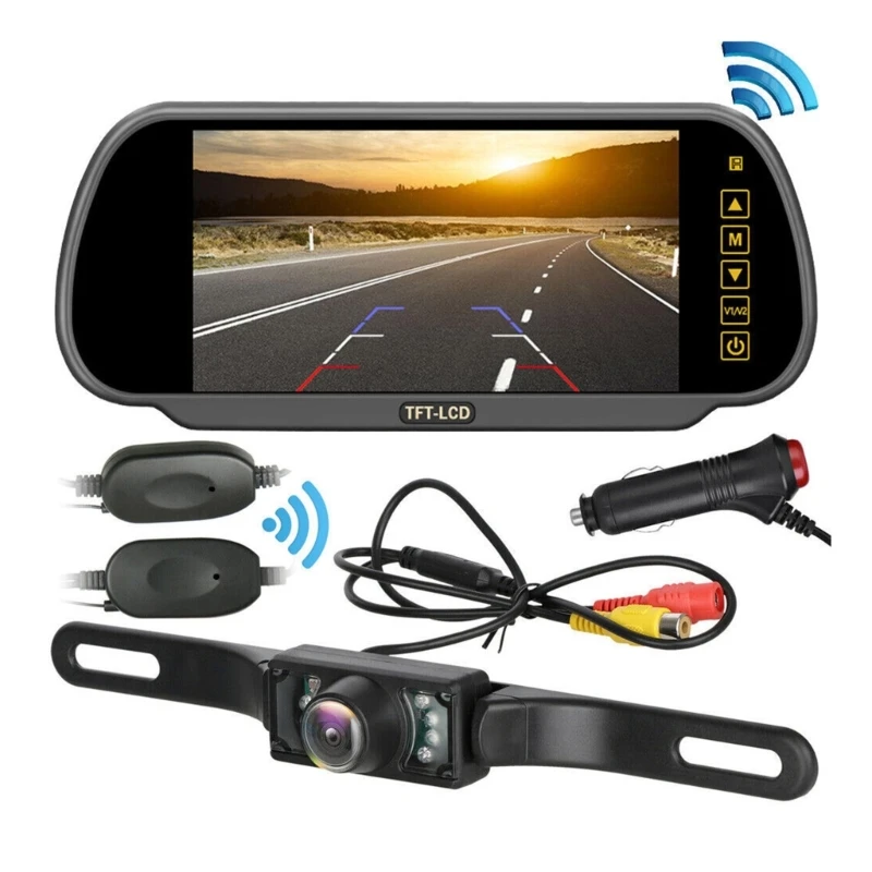 Backup Camera and for Car/Truck/RV,Universal Waterproof Car Rear Backup Camera 7Inch LCD
Backup Camera and for Car/Truck/RV,Universal Waterproof Car Rear Backup Camera 7Inch LCD