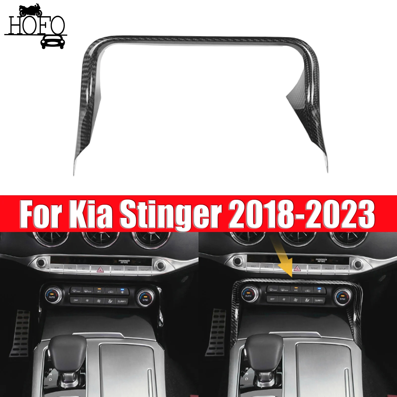 For Kia Stinger 2018-2023 Car Central AC Frame Interior Trim
For Kia Stinger 2018-2023 Car Central AC Frame Interior Trim