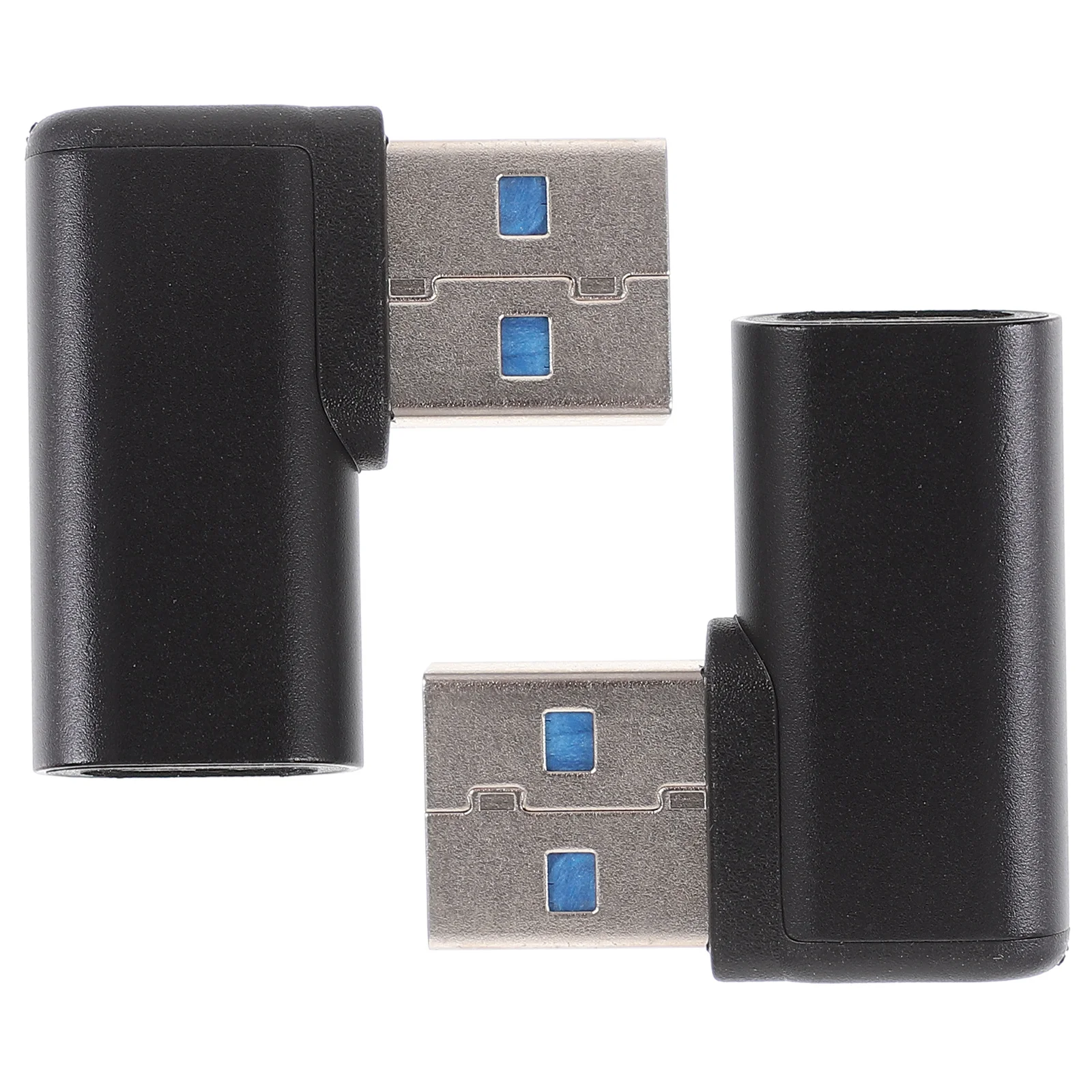 2Pcs USB 3.0 Type-C Female to USB Male Adapter 90 Degree Right Angle Extender Fast Charging Data Transfer for Computer Phone
2Pcs USB 3.0 Type-C Female to USB Male Adapter 90 Degree Right Angle Extender Fast Charging Data Transfer for Computer Phone