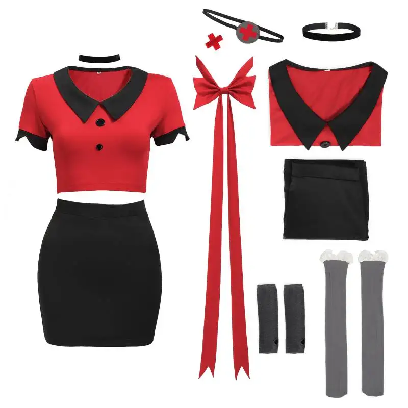 WENAM Vaggie Cosplay Costume Anime Hotel Uniform Hazbin Red Suit Halloween Party Hotel Carnival Uniform Cos Disfraz Mujer Adulta
WENAM Vaggie Cosplay Costume Anime Hotel Uniform Hazbin Red Suit Halloween Party Hotel Carnival Uniform Cos Disfraz Mujer Adulta