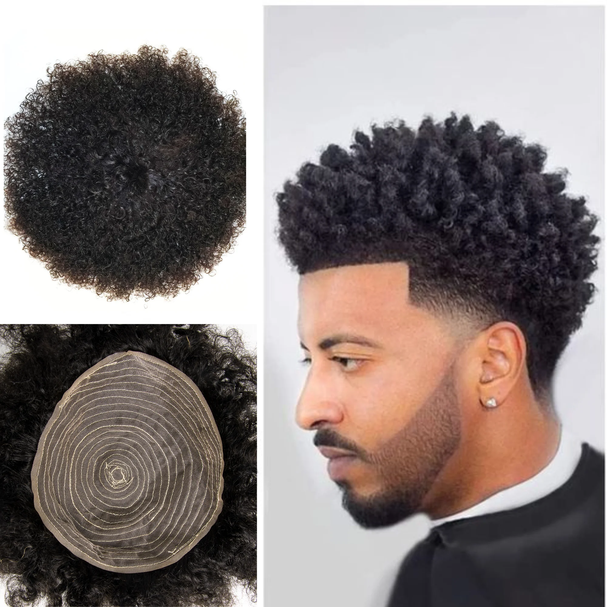Toupee Man Weave Hair Unit for Black Men Kinky Men Toupee Curly Men Toupee Transparent Lace Base 100% Human Hair 8x10 inch
Toupee Man Weave Hair Unit for Black Men Kinky Men Toupee Curly Men Toupee Transparent Lace Base 100% Human Hair 8x10 inch