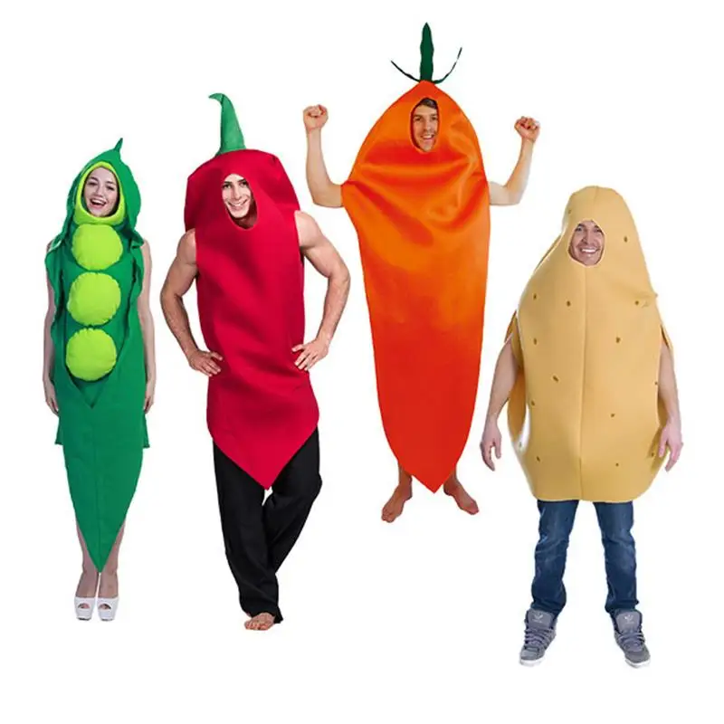 Halloween Funny Food Cosplay Costume Peas Potatoes Carrots Adult Vegetable Performance Suit Company Annual Meeting
Halloween Funny Food Cosplay Costume Peas Potatoes Carrots Adult Vegetable Performance Suit Company Annual Meeting