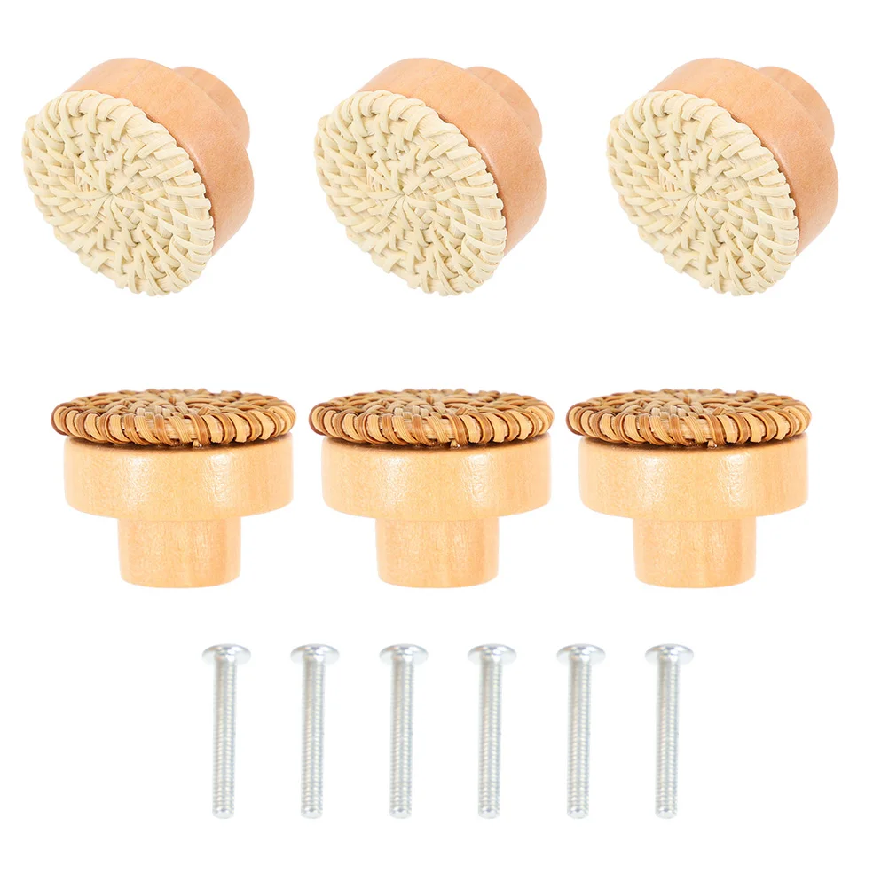 6pcs Rattan Drawer Knobs Wood Knobs For Dresser Drawers Brown Bohemian Style Furniture Cabinet Wardrobe Hardware
6pcs Rattan Drawer Knobs Wood Knobs For Dresser Drawers Brown Bohemian Style Furniture Cabinet Wardrobe Hardware