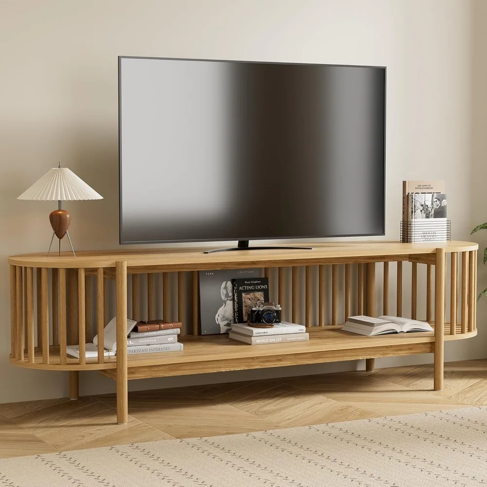 TV Stand for TVs up to 75 Inch, Entertainment Center with Open Storage, Modern TV Stand for Living Room, Bedroom, Nature
TV Stand for TVs up to 75 Inch, Entertainment Center with Open Storage, Modern TV Stand for Living Room, Bedroom, Nature