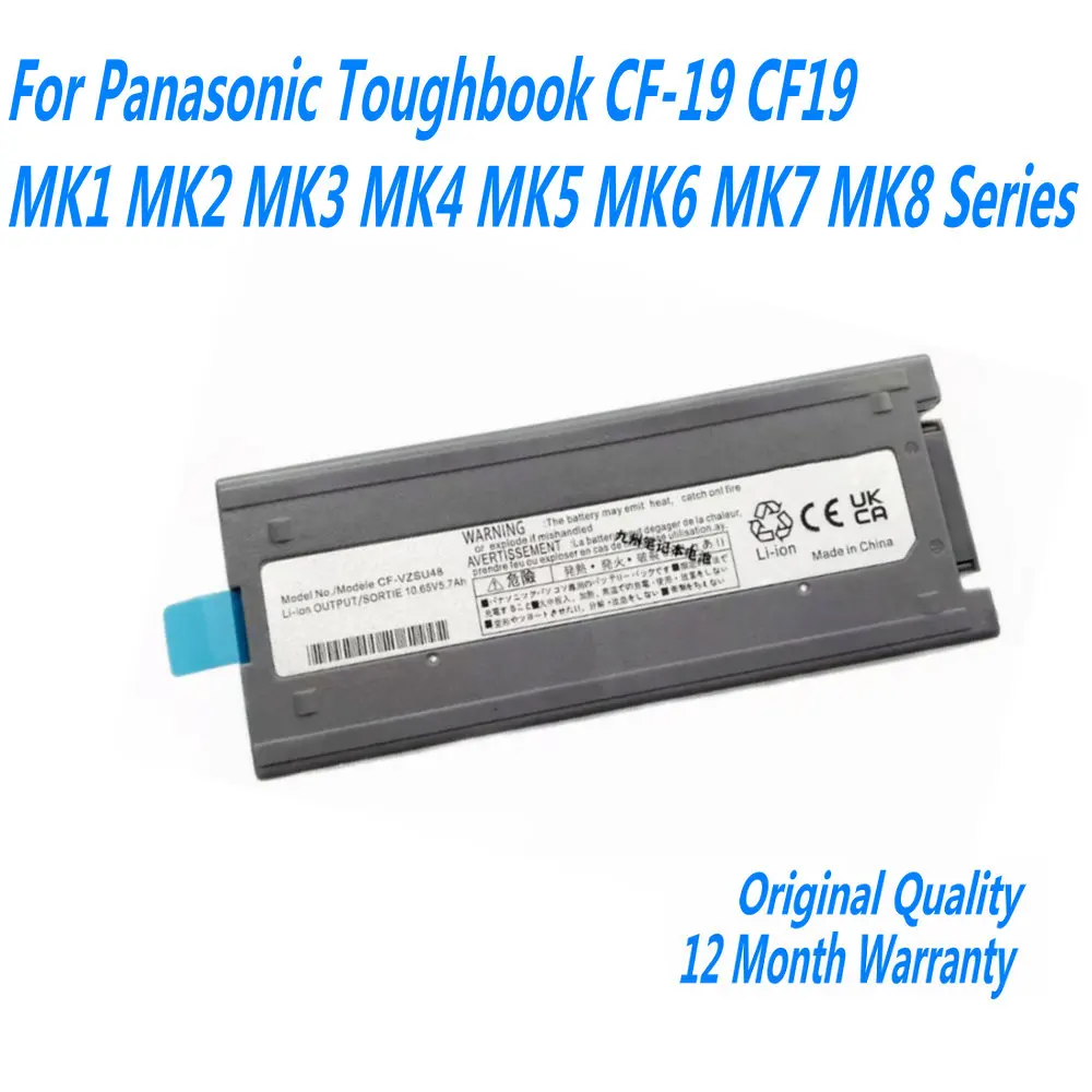 10.65V CF-VZSU48 Laptop Battery For Panasonic Toughbook CF-19 CF19 MK1 MK2 MK3 MK4 MK5 MK6 MK7 MK8 Series
10.65V CF-VZSU48 Laptop Battery For Panasonic Toughbook CF-19 CF19 MK1 MK2 MK3 MK4 MK5 MK6 MK7 MK8 Series