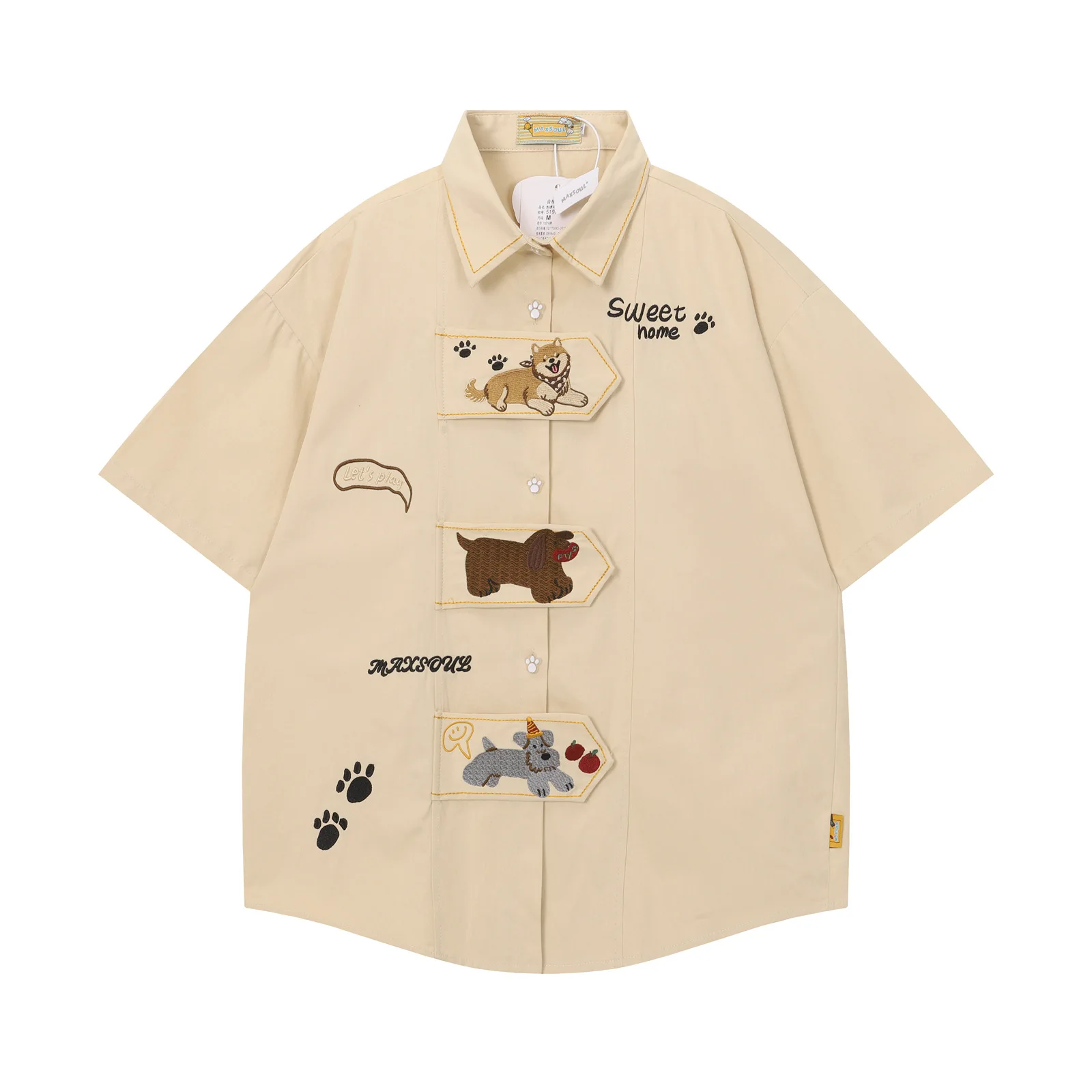 Retro Funny Cartoon Embroidery Shirts Men Vintage Oversized Shirts Summer Casual Loose Button Up Blouse Unisex Y2K Shirts Tops
Retro Funny Cartoon Embroidery Shirts Men Vintage Oversized Shirts Summer Casual Loose Button Up Blouse Unisex Y2K Shirts Tops