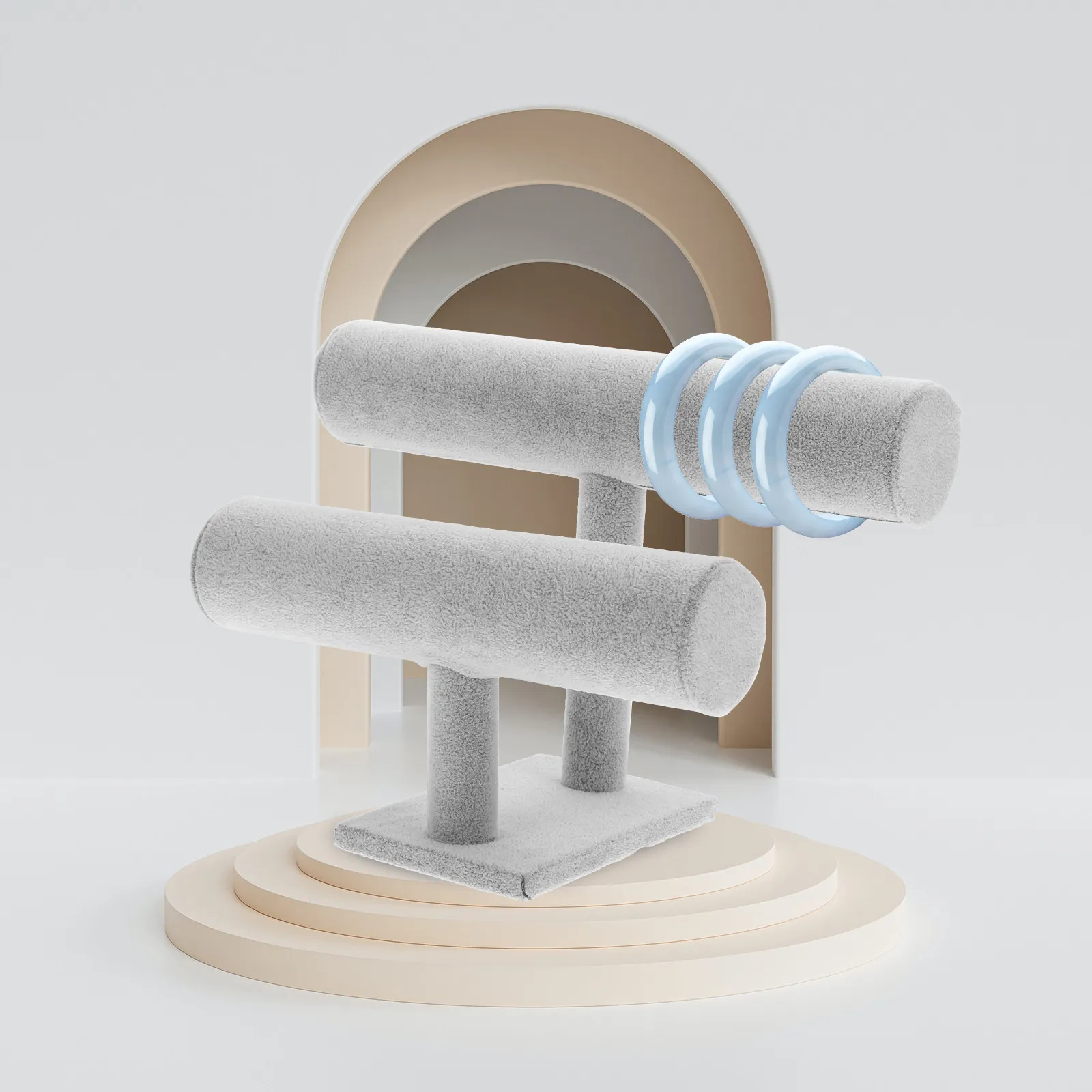 Подставка для браслетов и часов, двухъярусная, серая, для дома и магазинов, органайзер для хранения украшений, 1 шт.
Подставка для браслетов и часов, двухъярусная, серая, для дома и магазинов, органайзер для хранения украшений, 1 шт.