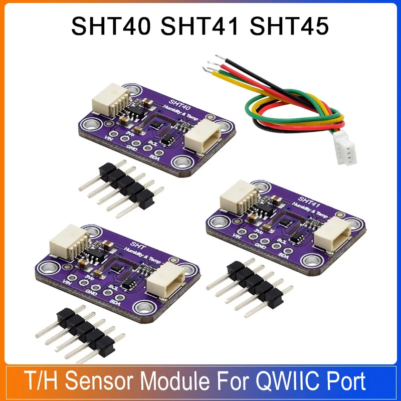 SHT40 SHT41 SHT45 T/H Sensor Module For QWIIC Port Temperature And Humidity Module
SHT40 SHT41 SHT45 T/H Sensor Module For QWIIC Port Temperature And Humidity Module