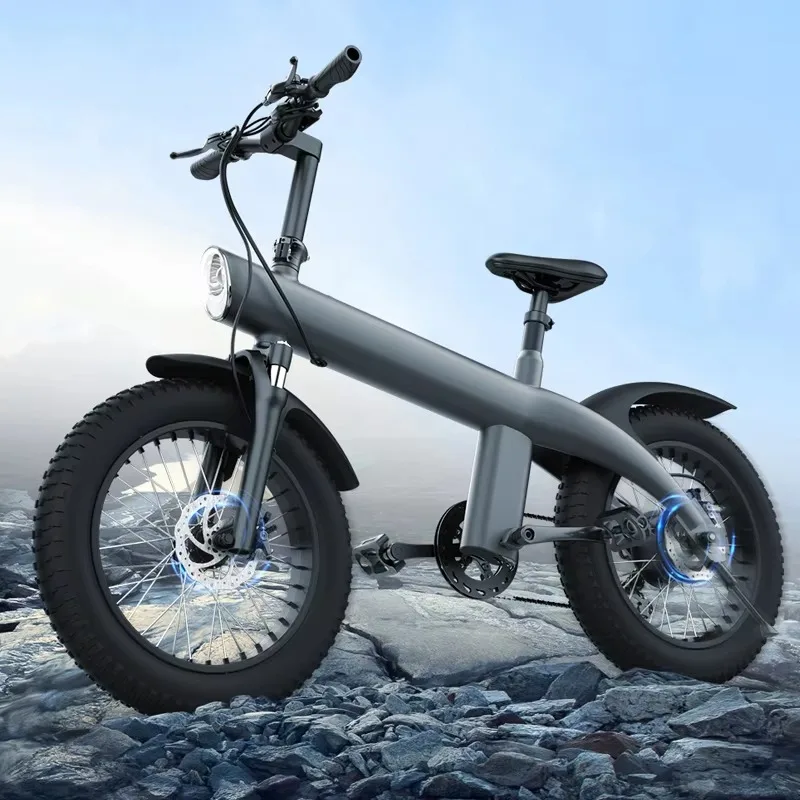 Двигатель Q3750W, 20-дюймовая толстая шина, аккумулятор 48 В, 13 Ач, внедорожный электрический складной электрический горный велосипед
Двигатель Q3750W, 20-дюймовая толстая шина, аккумулятор 48 В, 13 Ач, внедорожный электрический складной электрический горный велосипед