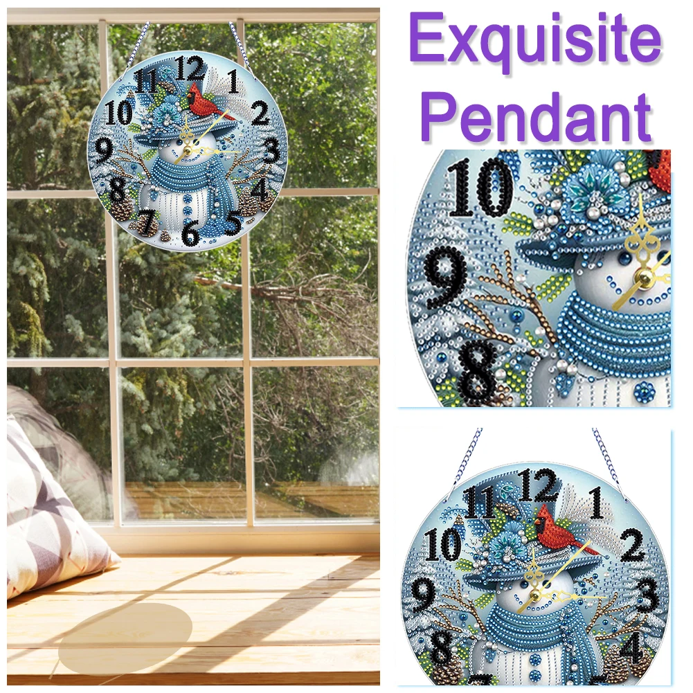 2D Flat DIY Xmas Diamond Painting Ornament with Clock Function Creative Craft (F)
2D Flat DIY Xmas Diamond Painting Ornament with Clock Function Creative Craft (F)