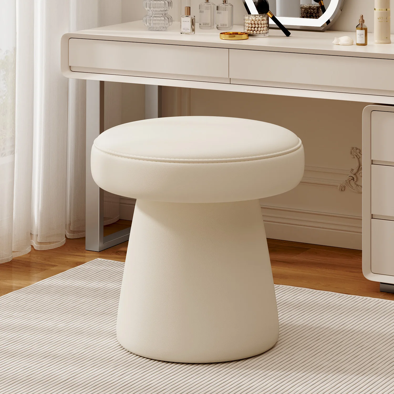 Vanity Stool & Ottoman Dressing Chair Cushioned Manicure Seat Unique Room Designer Foot Stool Makeup Stool
Vanity Stool & Ottoman Dressing Chair Cushioned Manicure Seat Unique Room Designer Foot Stool Makeup Stool