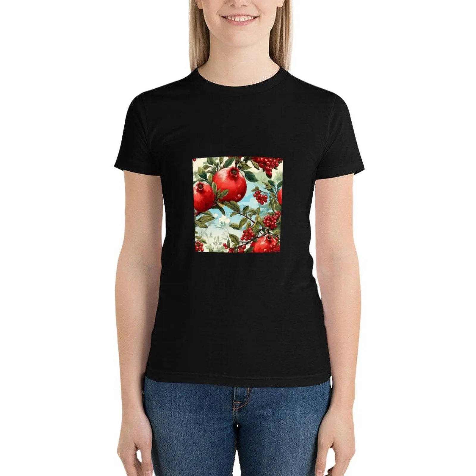 Red pomegranates and seeds against the blue sky T-Shirt shirts graphic tees Aesthetic clothing t-shirt dress for Women graphic
Red pomegranates and seeds against the blue sky T-Shirt shirts graphic tees Aesthetic clothing t-shirt dress for Women graphic