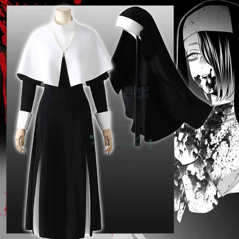 Kitagawa Darling Marin Nun Cosplay Costume Anime My Dress-Up Terrifying Costume For Halloween Party Role Play Carnival
Kitagawa Darling Marin Nun Cosplay Costume Anime My Dress-Up Terrifying Costume For Halloween Party Role Play Carnival