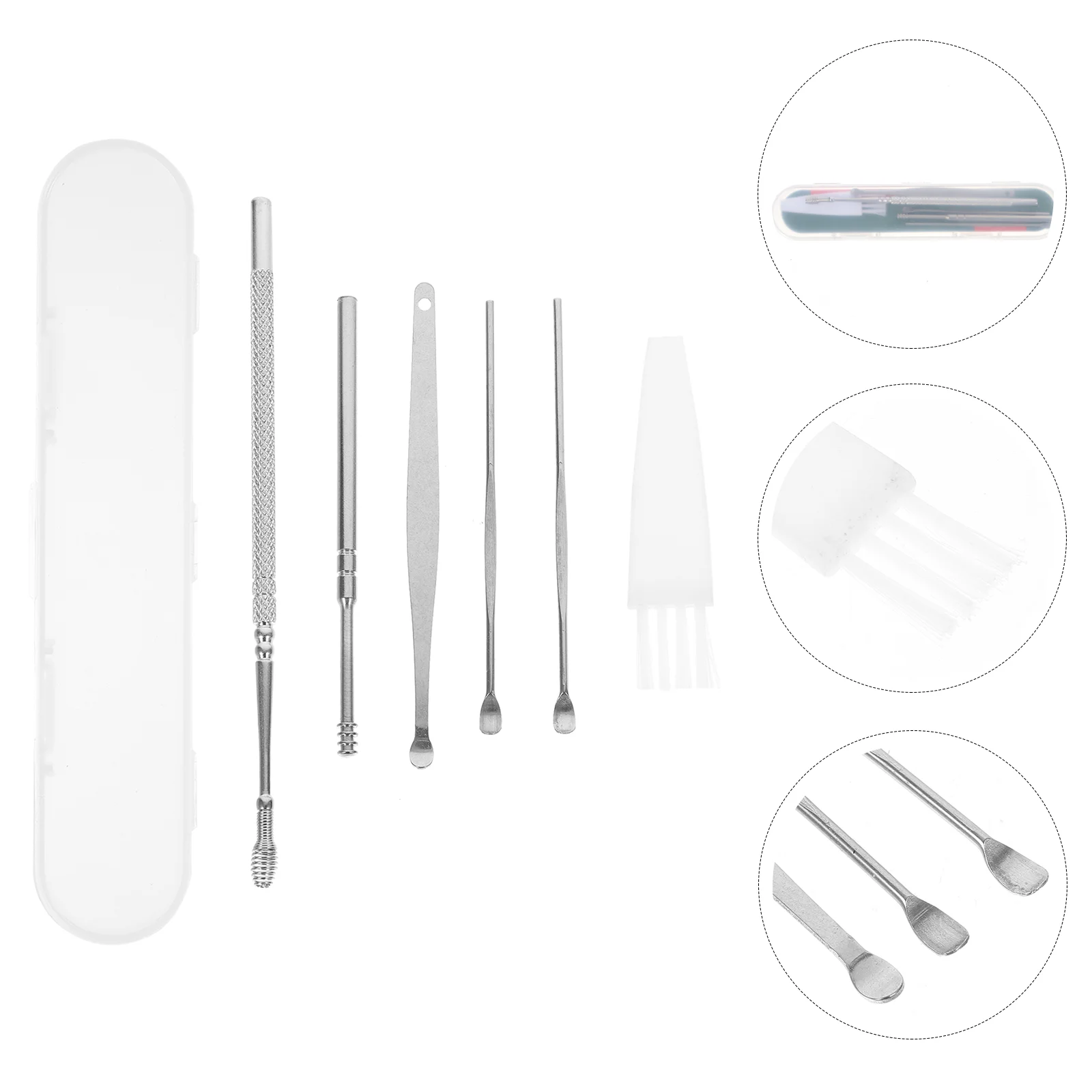 4 Sets Ear Tool Swimmers Drops for Ears Wax Removal Kit Headphones Spoon Cleaner Spiral Remover
4 Sets Ear Tool Swimmers Drops for Ears Wax Removal Kit Headphones Spoon Cleaner Spiral Remover