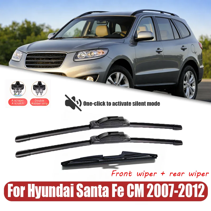 Windshield Windscreen Wiper Blades For Hyundai Santa Fe CM Front Rear Window Wiper 2007 2008 2009 2010 2011 2012
Windshield Windscreen Wiper Blades For Hyundai Santa Fe CM Front Rear Window Wiper 2007 2008 2009 2010 2011 2012