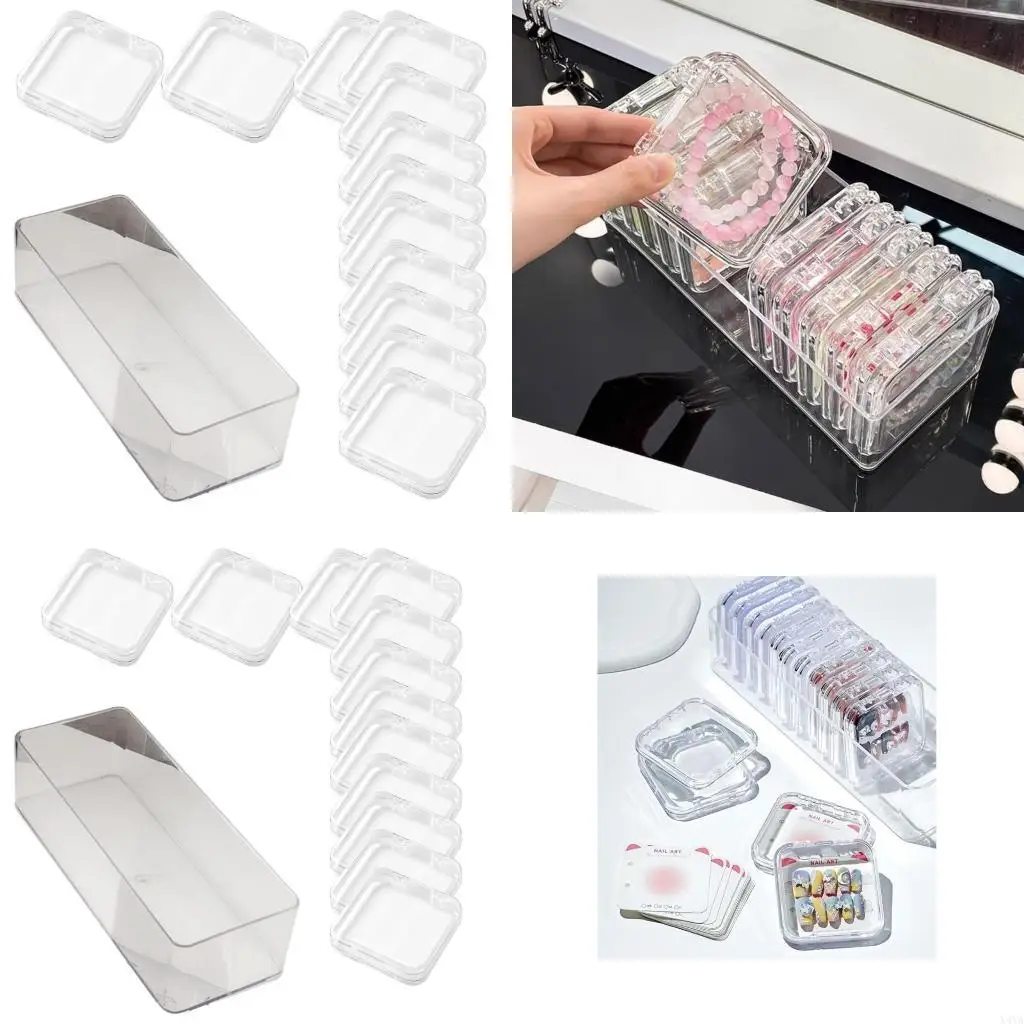 X4YA Dustproof Bracelet Storage Box Large Capacity Container Clear Display Holder Box
X4YA Dustproof Bracelet Storage Box Large Capacity Container Clear Display Holder Box
