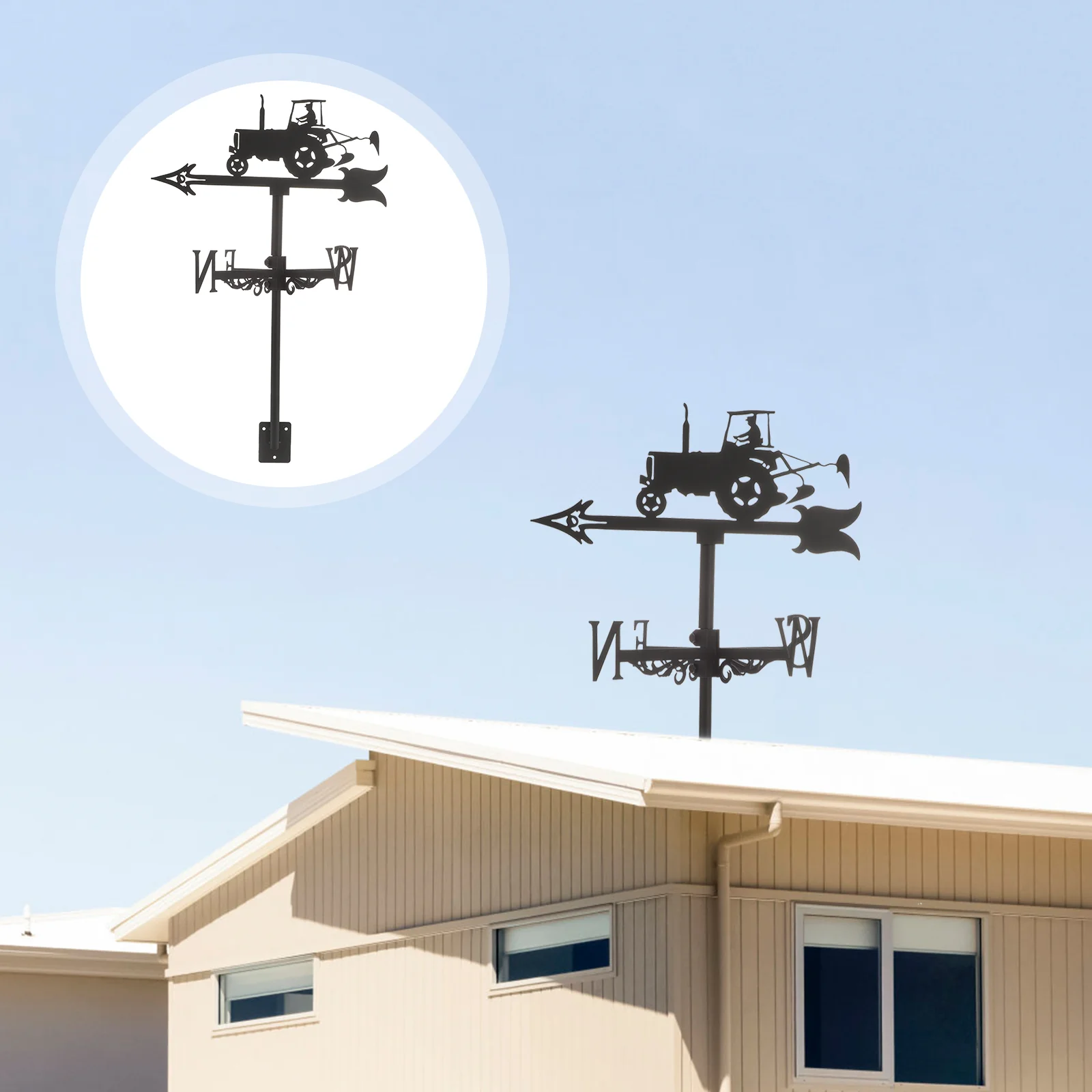 Wind Vane Tractor Decorative Weather Iron Decorate Roof Wrought European Style Ornament Decoration Black
Wind Vane Tractor Decorative Weather Iron Decorate Roof Wrought European Style Ornament Decoration Black