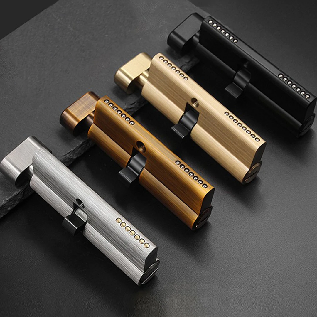 1pcs 80mm black lock core universal opening interior door with 3 keys all copper lock core
1pcs 80mm black lock core universal opening interior door with 3 keys all copper lock core