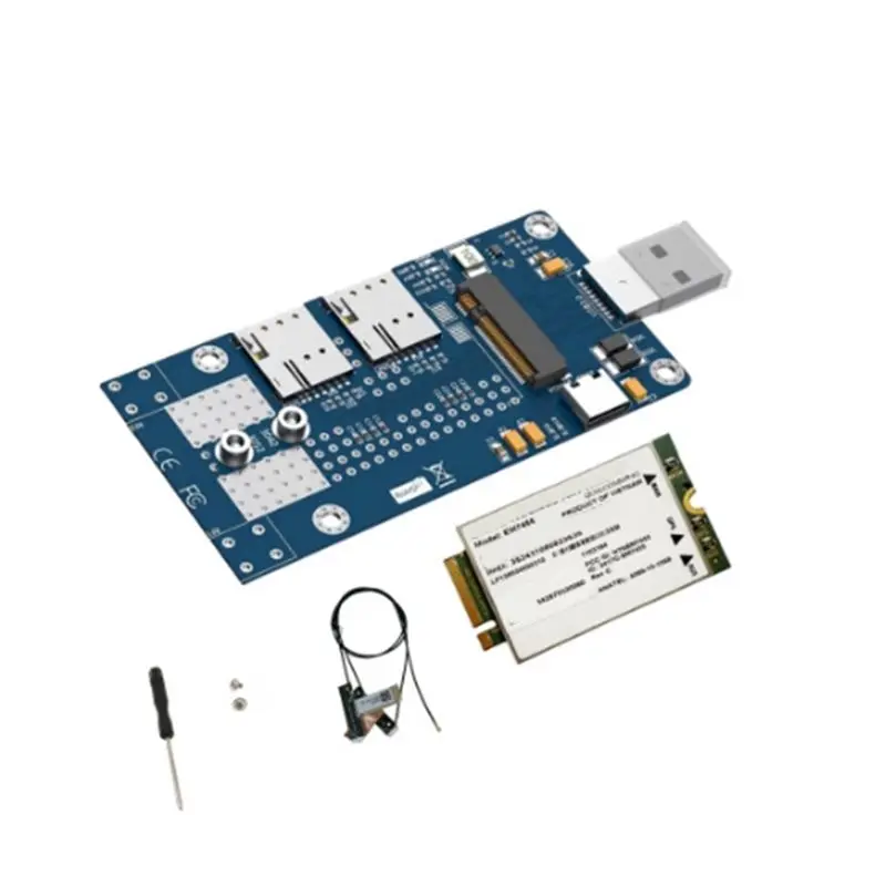Адаптер M.2 на USB 3.0 + модуль 4G EM7455 с двумя слотами для NANO SIM-карт, поддержка 3G/4G/5G/LTE, карта M2 NGFF Key B
Адаптер M.2 на USB 3.0 + модуль 4G EM7455 с двумя слотами для NANO SIM-карт, поддержка 3G/4G/5G/LTE, карта M2 NGFF Key B
