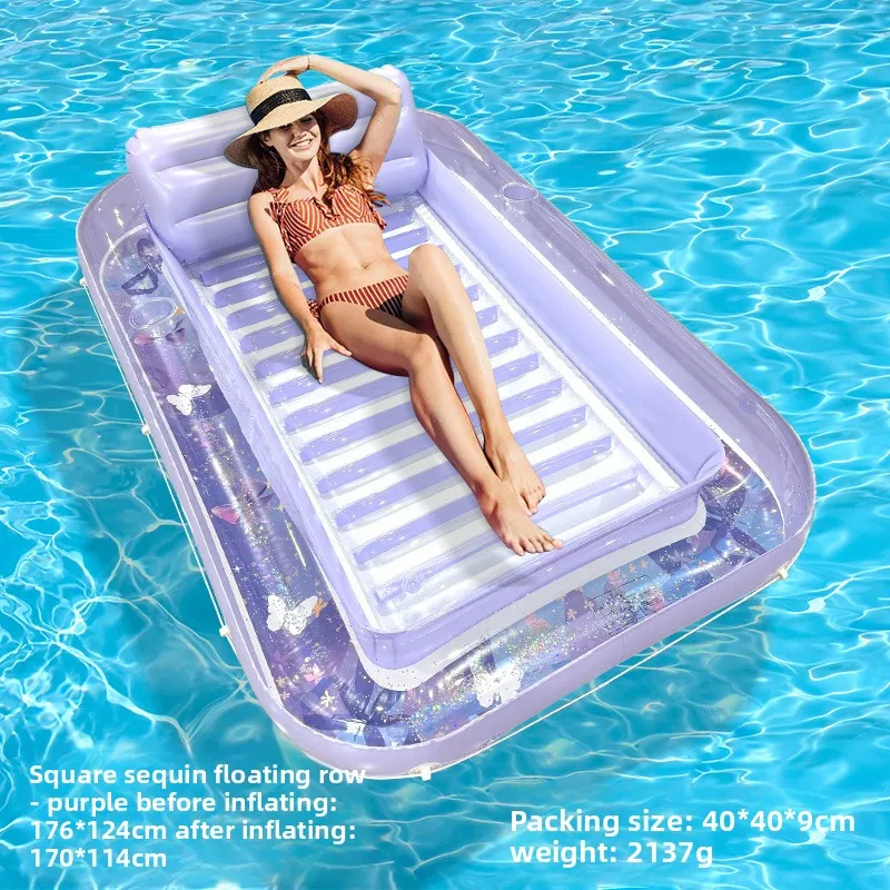 Thickened Large Inflatable Water Lounge Floating Bed Pool Float Sunbath Tanning Mat for Outdoor Pool
Thickened Large Inflatable Water Lounge Floating Bed Pool Float Sunbath Tanning Mat for Outdoor Pool