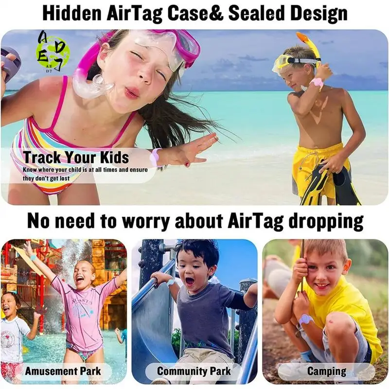 AED7-Waterproof For Air Tag Bracelet For Kids Silicone For Air Tag Wristband Kids For Airtag Watch Band (B)
AED7-Waterproof For Air Tag Bracelet For Kids Silicone For Air Tag Wristband Kids For Airtag Watch Band (B)