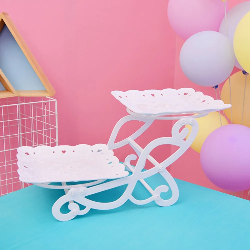 Creative Plastic Dessert Rack White Detachable Cake Stand 2/3-Layers Candy Snack Tray Wedding Birthday Party
Creative Plastic Dessert Rack White Detachable Cake Stand 2/3-Layers Candy Snack Tray Wedding Birthday Party