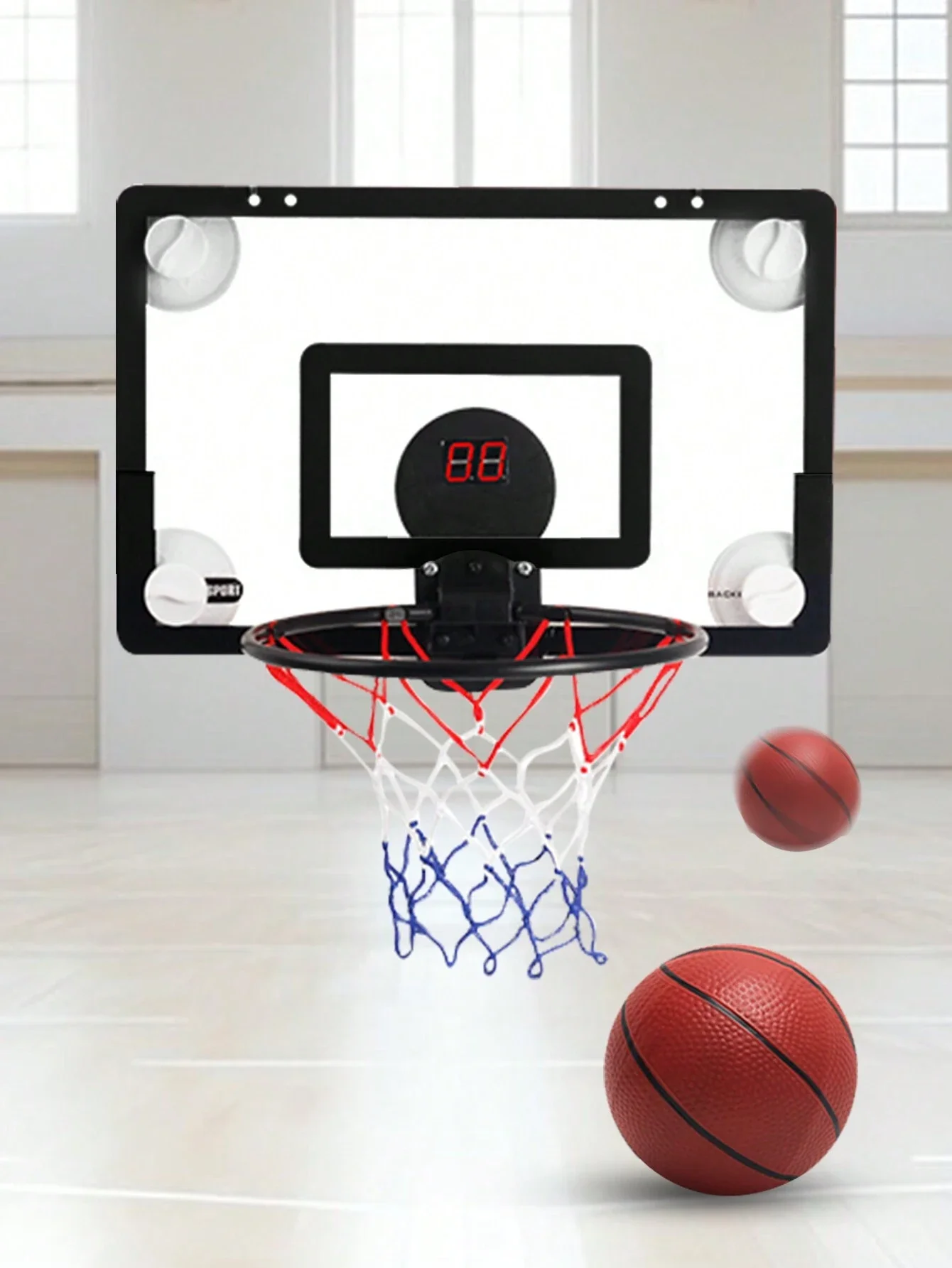 Indoor/Outdoor Fitness Basketball Hoop With Sensor Scoring , Basketball Board For Entry-Level, Comes With Ball For Outdoor Baske
Indoor/Outdoor Fitness Basketball Hoop With Sensor Scoring , Basketball Board For Entry-Level, Comes With Ball For Outdoor Baske