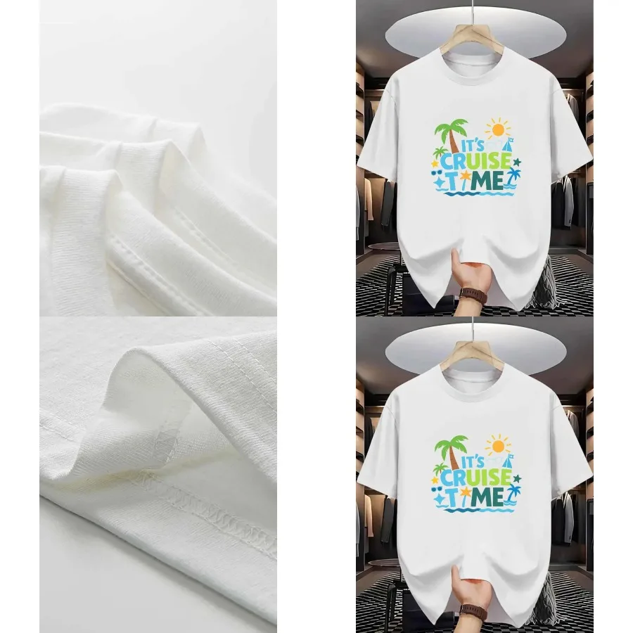 【Good quality】Cruise Time Men'S T-Shirt Tropical Palm Tree And Ocean Sunshine Print Pattern Solid Color High-Quality Print Dura
【Good quality】Cruise Time Men'S T-Shirt Tropical Palm Tree And Ocean Sunshine Print Pattern Solid Color High-Quality Print Dura