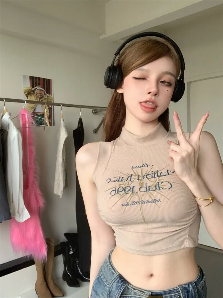 Sweet Girl American Tank Top Sleeveless Women's Summer Crop Top Women Night Club Sexy Top
Sweet Girl American Tank Top Sleeveless Women's Summer Crop Top Women Night Club Sexy Top