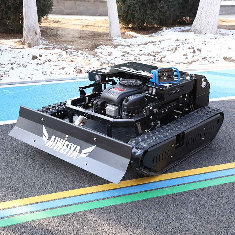 Customized tracked lawn mowing robot, all-terrain zero-rotation, remote control for farms and gardens
Customized tracked lawn mowing robot, all-terrain zero-rotation, remote control for farms and gardens