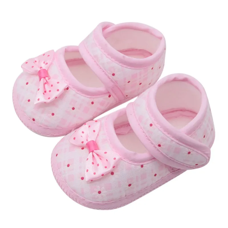 Summer Baby Girls 0-18 Months Soft Soled Non-Slip Shoes Bow Polka-Dot Printed Bed Shoes Cotton Breathable Casual First Walkers
Summer Baby Girls 0-18 Months Soft Soled Non-Slip Shoes Bow Polka-Dot Printed Bed Shoes Cotton Breathable Casual First Walkers