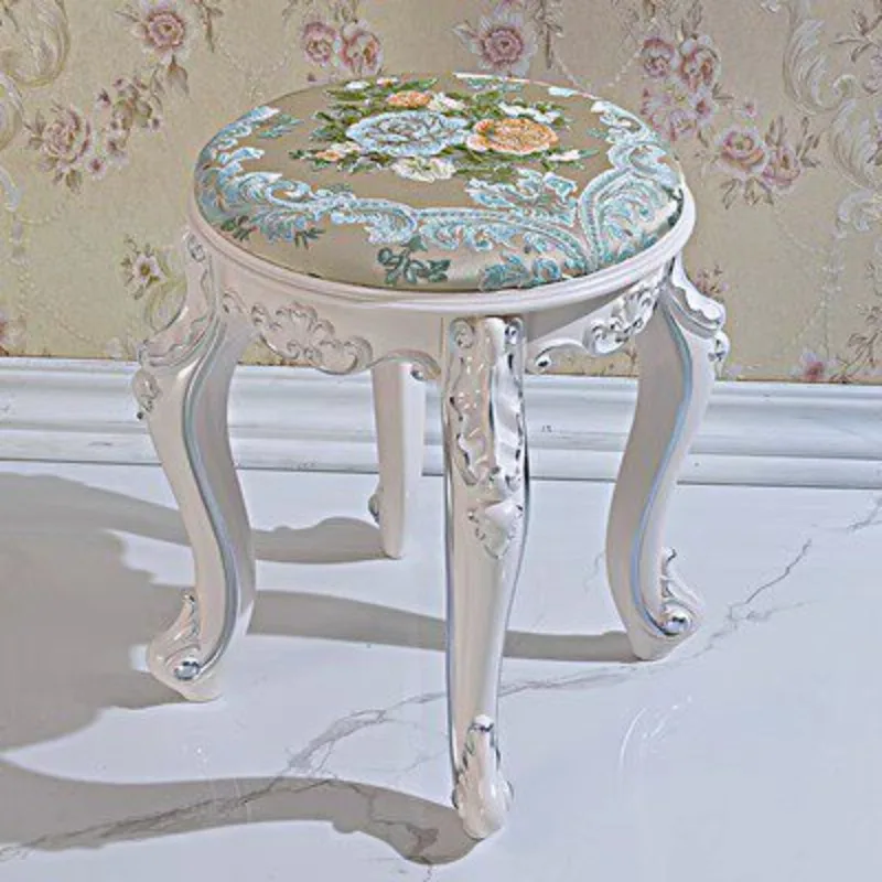 French Luxury Entrance Stool Office Adults Vanity Chairs Stool Gaming Salon Bedroom Bench Middle Ages Furniture Accessories
French Luxury Entrance Stool Office Adults Vanity Chairs Stool Gaming Salon Bedroom Bench Middle Ages Furniture Accessories