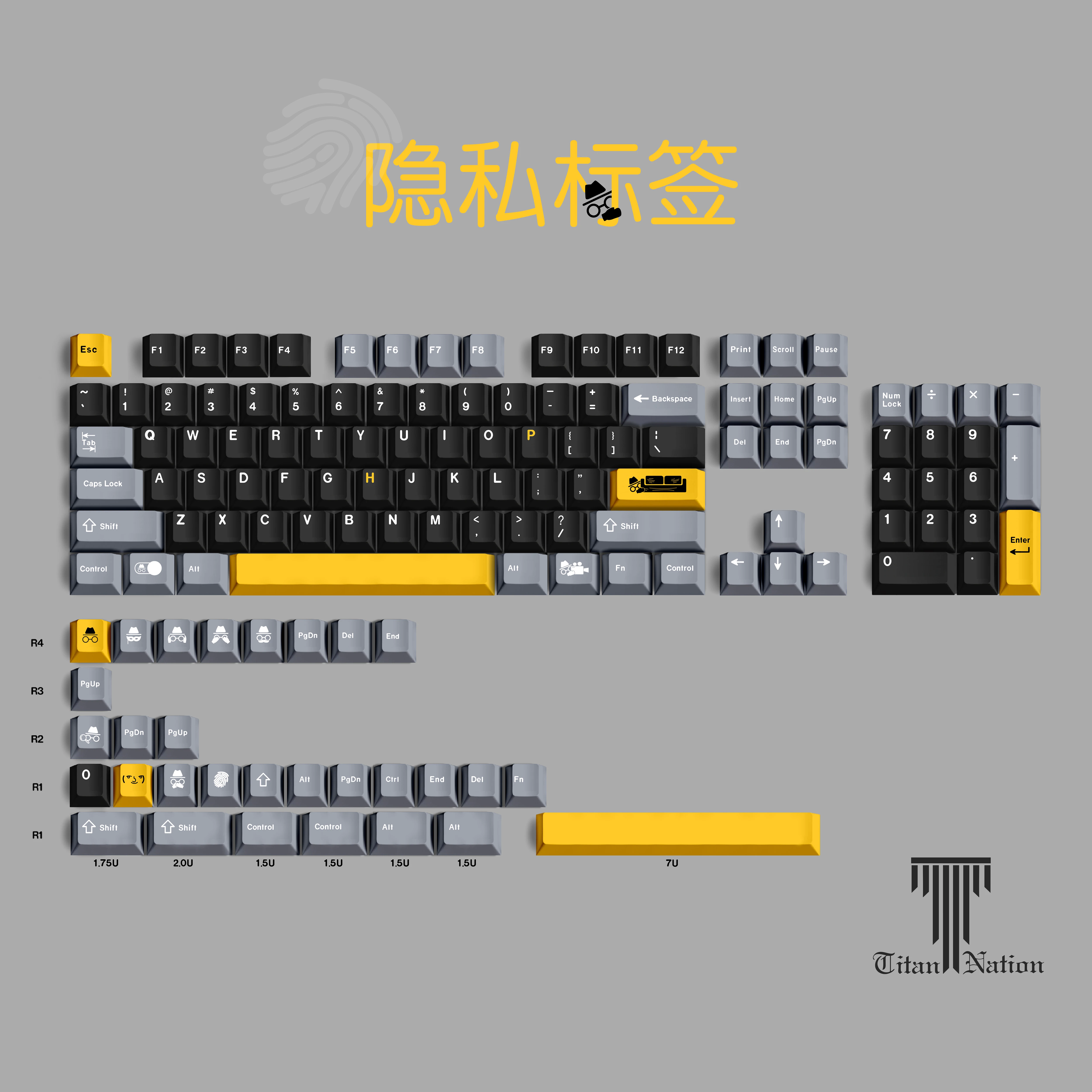 Privacy Label Theme 134Keys Cherry Profile PBT Dye Sublimation keycaps For GX87 Crush80 Rainy75 Hi8 Lucky65 Mechanical Keyboard
Privacy Label Theme 134Keys Cherry Profile PBT Dye Sublimation keycaps For GX87 Crush80 Rainy75 Hi8 Lucky65 Mechanical Keyboard
