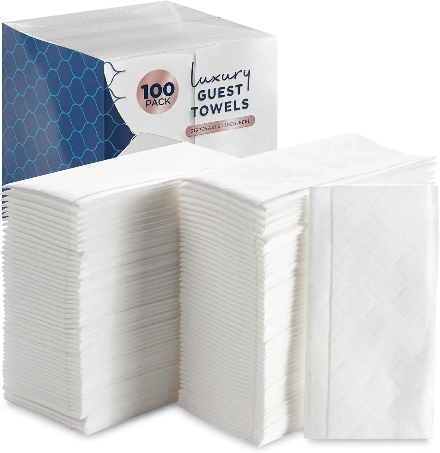 Soft Absorbent Disposable Paper Towels, 100 Count White Linen-Feel Napkins for Kitchen Bathroom Events
Soft Absorbent Disposable Paper Towels, 100 Count White Linen-Feel Napkins for Kitchen Bathroom Events