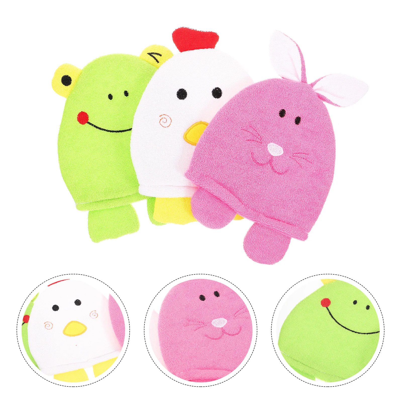 3pcs Cartoon Bath Sponge Mittens Skin Cleaning Exfoliating Gloves Foaming Shower Mitt Bathing Accessories For Adult Unisex 
3pcs Cartoon Bath Sponge Mittens Skin Cleaning Exfoliating Gloves Foaming Shower Mitt Bathing Accessories For Adult Unisex