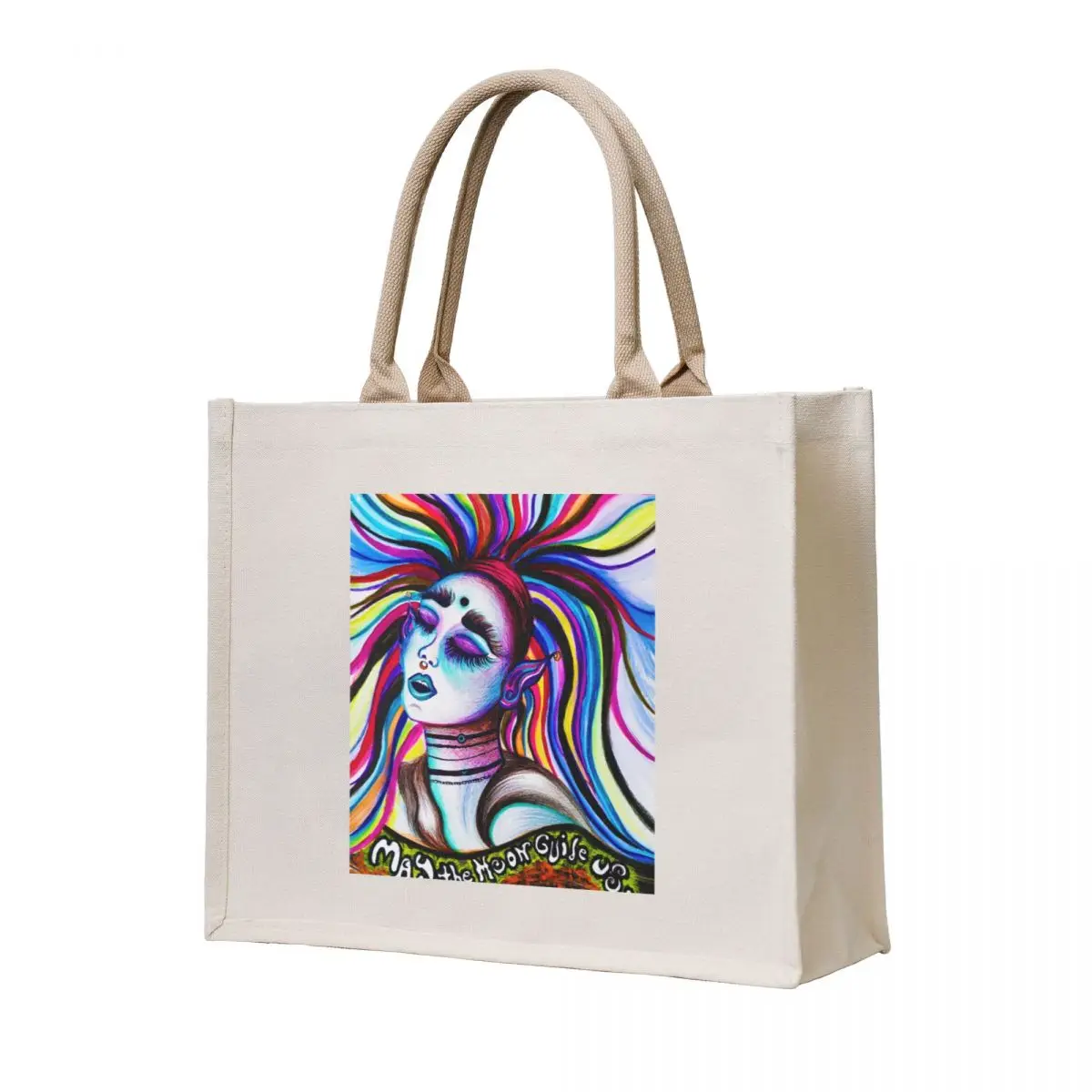 May the moon guide us Tote Bag Handbags tote bag custom hand bag 
May the moon guide us Tote Bag Handbags tote bag custom hand bag