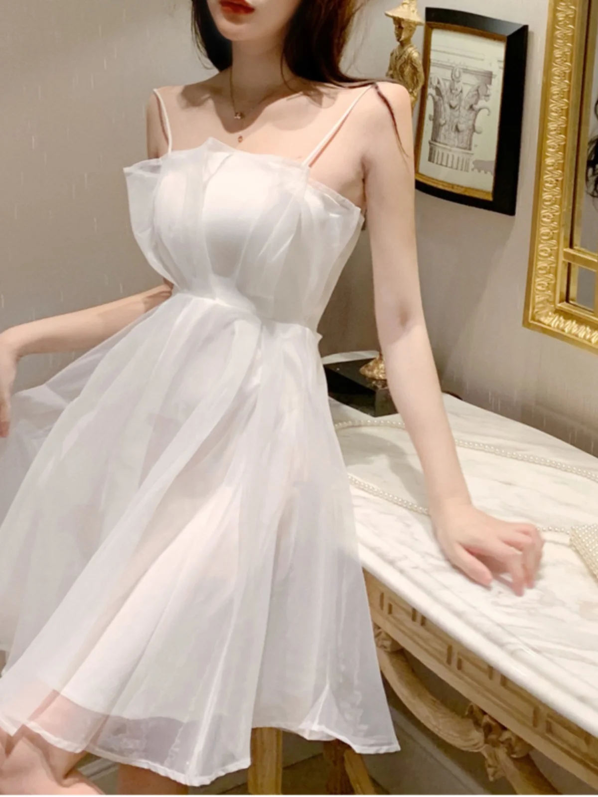 Sweet Fairy ter Dr ort A-Line Skirt Waist-Cinching Slimming Elegance Korean Sle Casual Summer New Arrival
Sweet Fairy ter Dr ort A-Line Skirt Waist-Cinching Slimming Elegance Korean Sle Casual Summer New Arrival