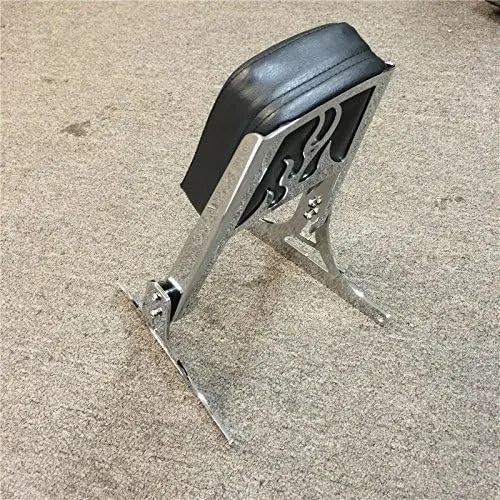 Chrome Flame Backrest Sissy Bar With Leather Pad Compatible With H-D Softail Flstc Flstf Flstn Flsts FLSTSC FXST FXSTB FXSTS FXS
Chrome Flame Backrest Sissy Bar With Leather Pad Compatible With H-D Softail Flstc Flstf Flstn Flsts FLSTSC FXST FXSTB FXSTS FXS
