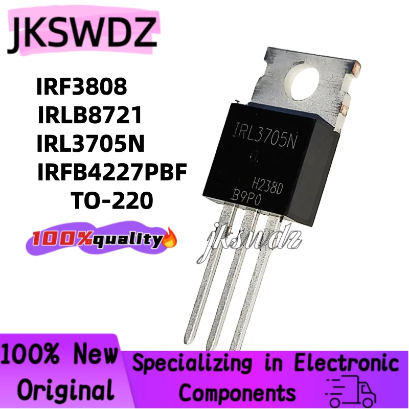 10 Units IRL3705N IRLB8721 IRF3808 IRFB4227 IRL3705 15TB60 IRF3808PBF IRF4227PBF TO-220 Transistor
10 Units IRL3705N IRLB8721 IRF3808 IRFB4227 IRL3705 15TB60 IRF3808PBF IRF4227PBF TO-220 Transistor